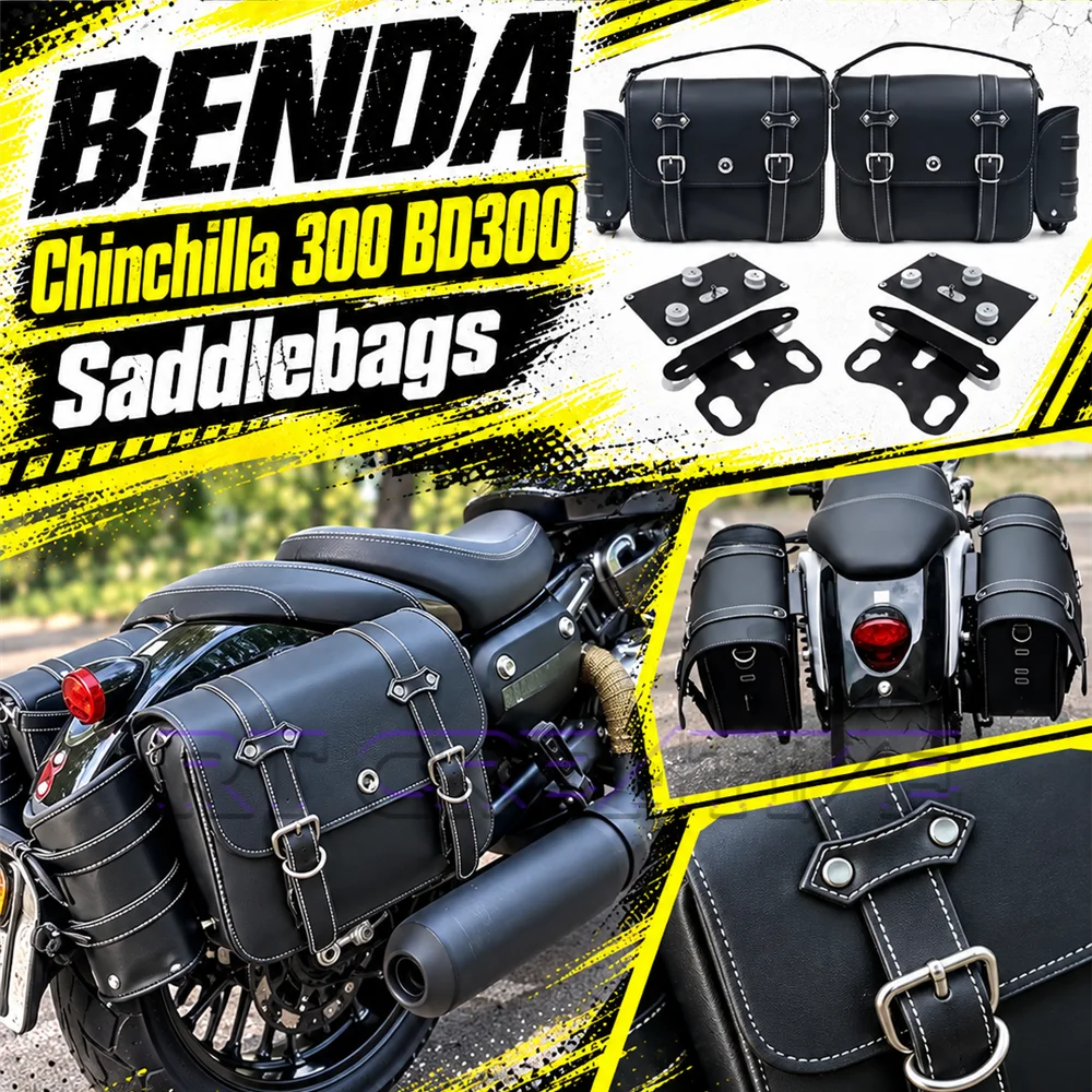 1. Motorcycle Side Saddle Bag Quick Release Design For BENDA Chinchilla 300 BD300 Custom Luggage