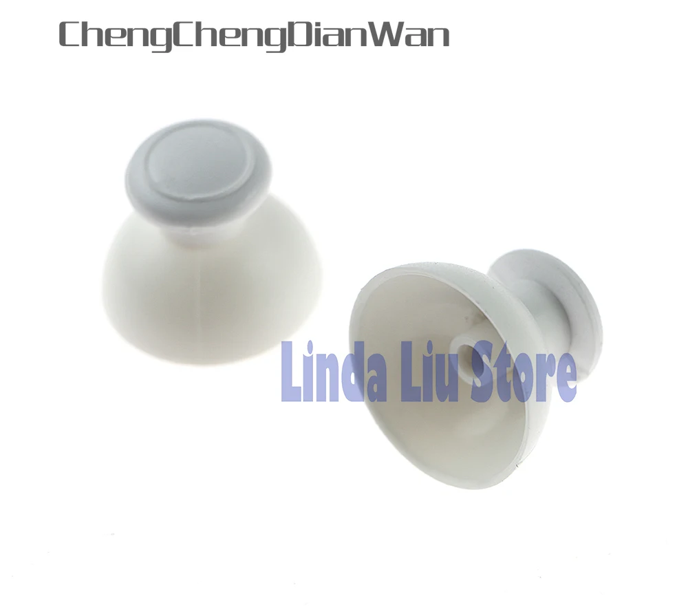 2pcs/lot Replacement White Black Thumbstick Joysticks Cap Shell Mushroom Caps for Nintendo Wii Game Controller