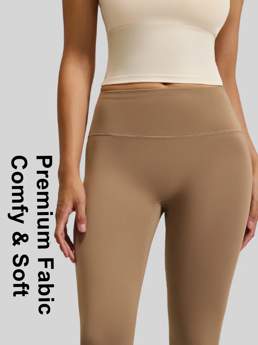 Yoga Leggings Naked Feeling Workout 7/8 Jegging 25 Inches High Waist Tight Pants Butt Lifting