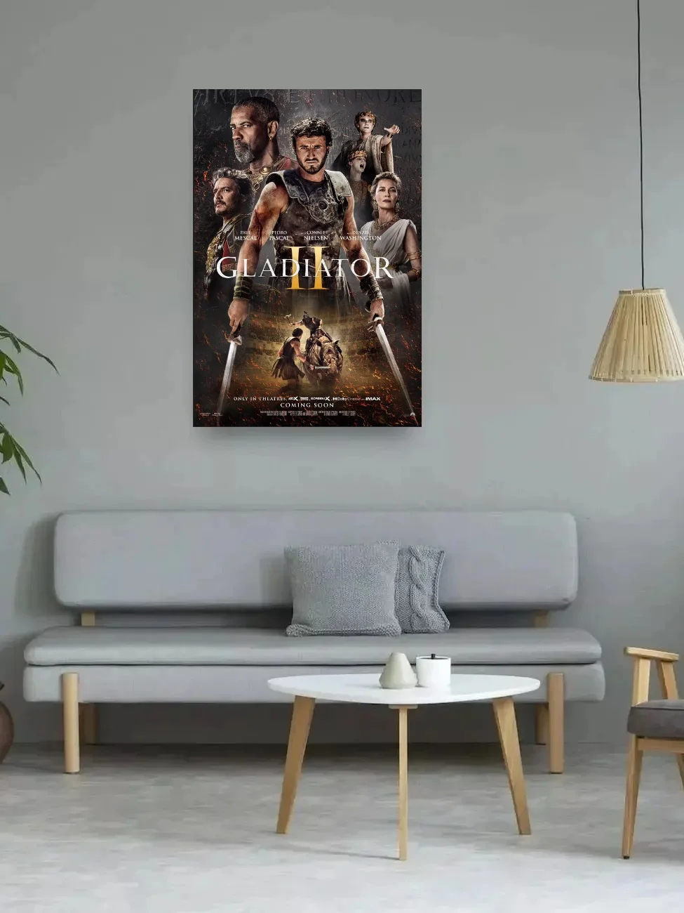 2024 Gladiator 2 Movie, Print Art Canvas Poster,Living Room Decor, Home Wall Picture