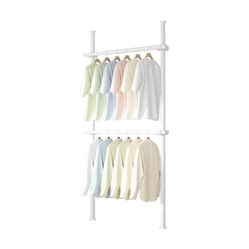 Ceiling Drying Clothes Rack, Floor Folding, Bedroom, Open, Simple, Telescopic Cloakroom, Group Device, Hanging Coat Racks