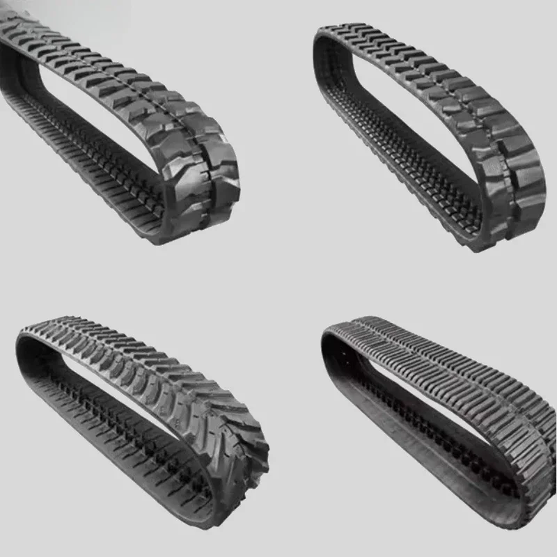 

Hot sales OEM Quality E85 E80Zts Mini Excavator Rubber Track Specifications 450X81X76W Rubber Track