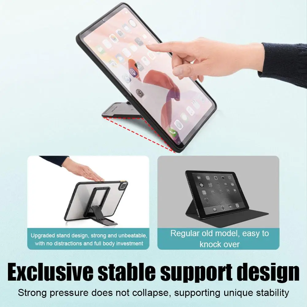 Portable Tablet Stand With Foldable Storage Angle And Adjustable Adhesive Style Creative Desktop Computer Stand