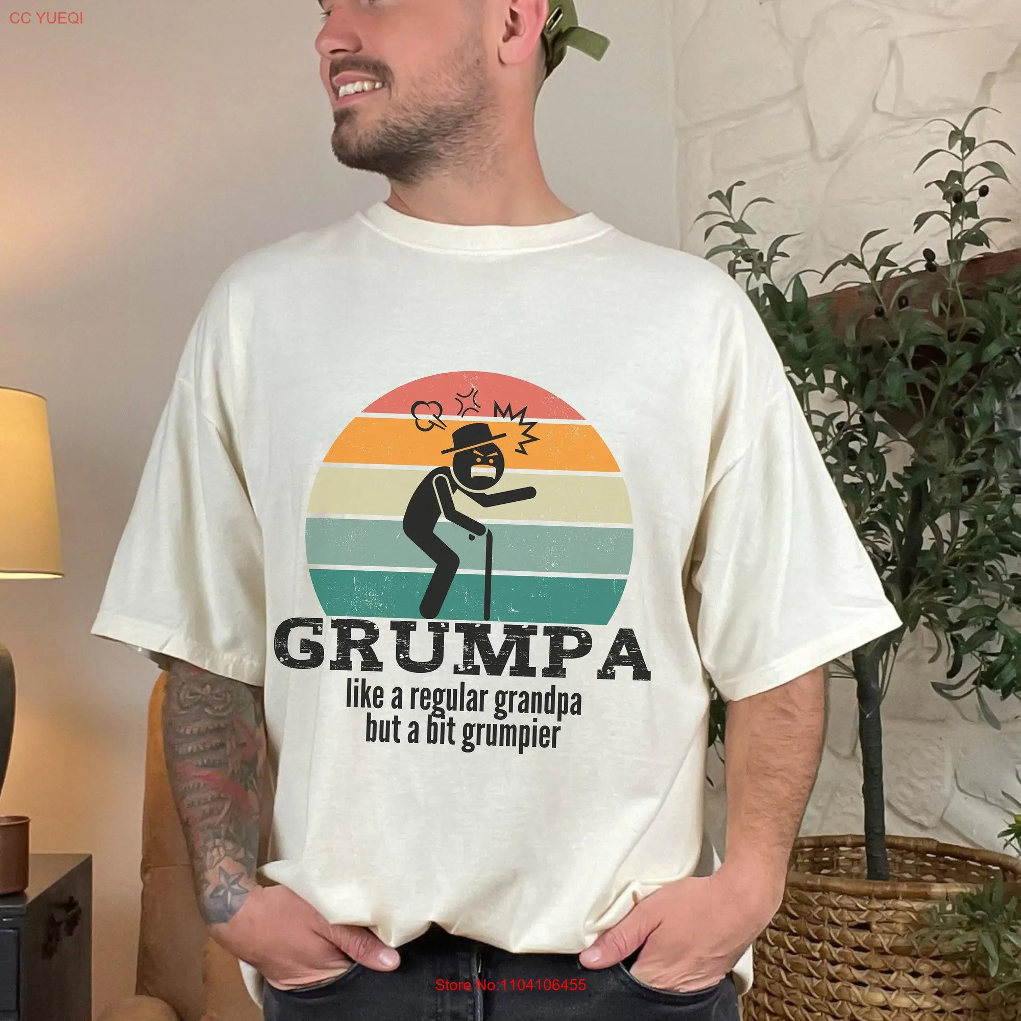 Comfort Colors Grumpa T Shirt Funny Grandparents Day Idea Retro Flair Grandfather Unique Grandpa Special Papa