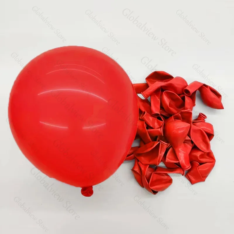 20 Stück 12/10/5 Zoll rote Latexballons Hochzeit Party Pink Rote Ballons für Geburtstag Babyparty Neujahr Weihnachten Helium Luftglobos – Detail 7