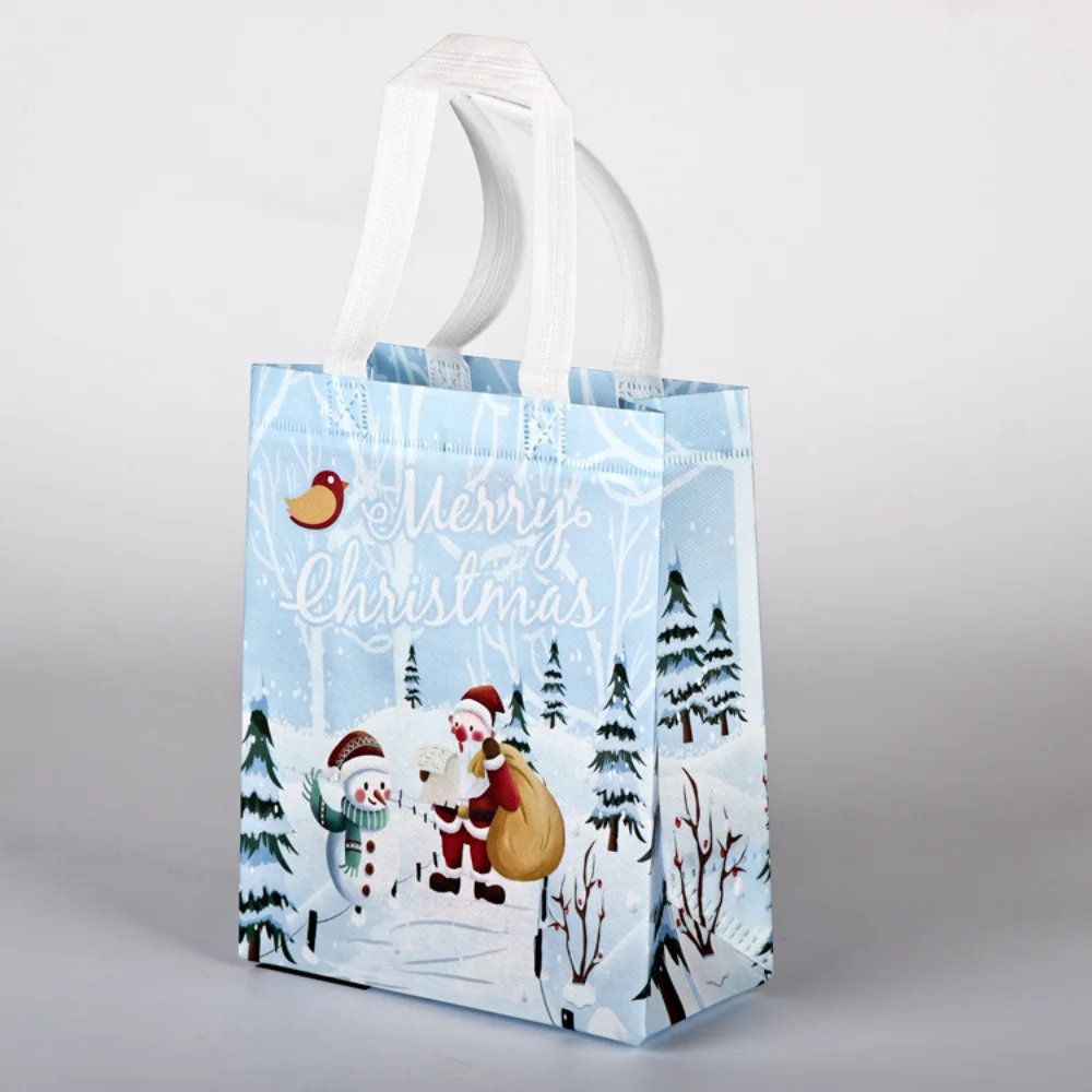 1-PCS Large Christmas Gift Bags, Christmas Tote Bags with Handles( 25*20*10cm), Multifunctional Christmas Bags for Gifts 2026 ﻿