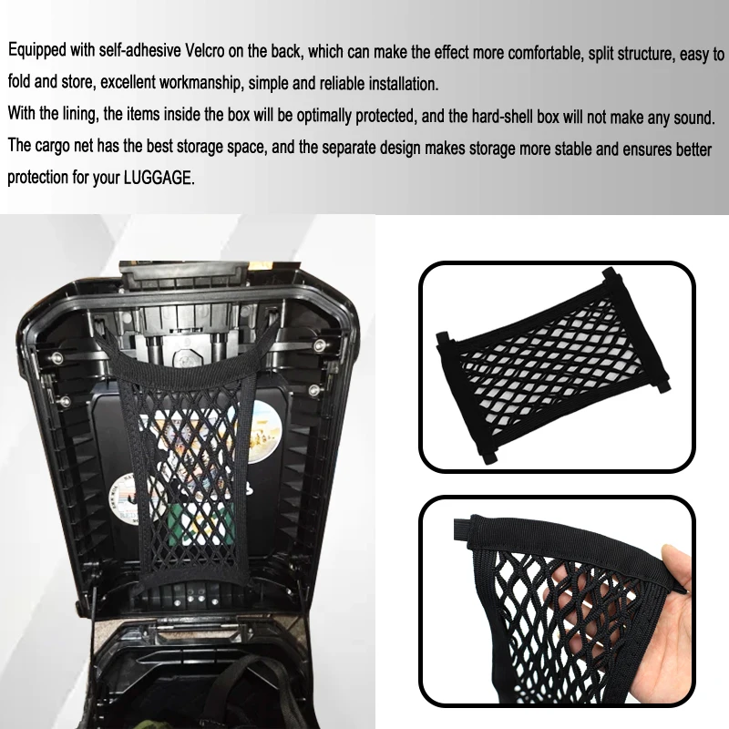 Motorcycle Suitcase Networks Luggage Bag Accessories For BMW R1300GS ADV R1300GSA R1300GS Adventure Storage Cargo Mesh Net