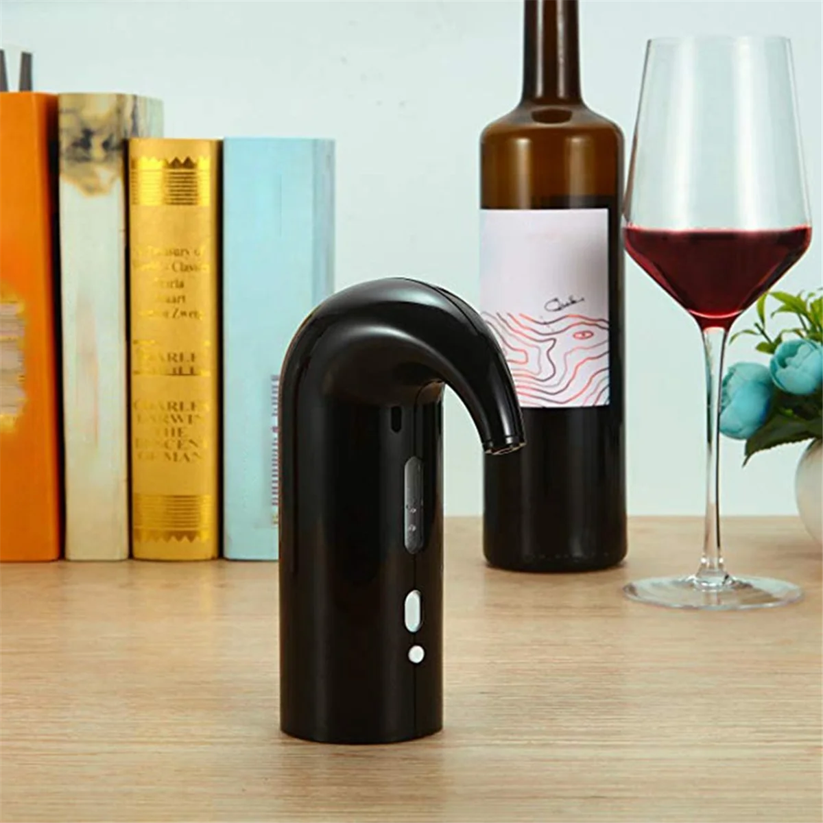 Verseur de vin électrique aste USB, aérateur, distributeur, pompe, carafe à cidre, accessoires noirs