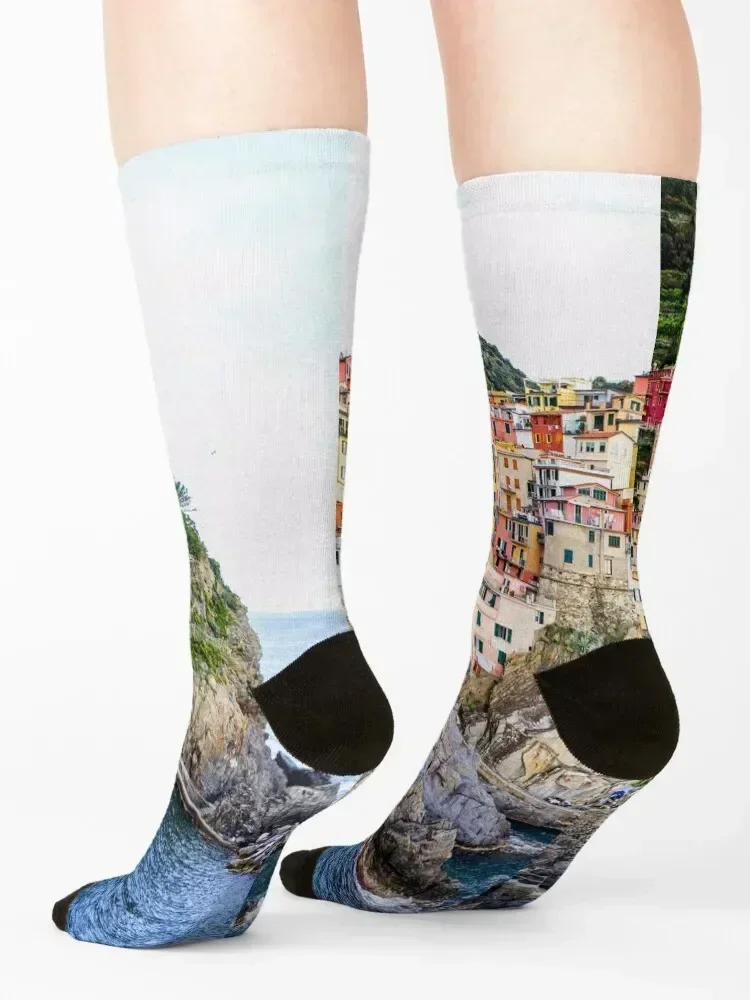 Italy_Cinque Terre Marina. التصوير الفوتوغرافي المحيط كليفس نسيج الجوارب الشتاء بالجملة كرة القدم الجوارب النسائية للرجال