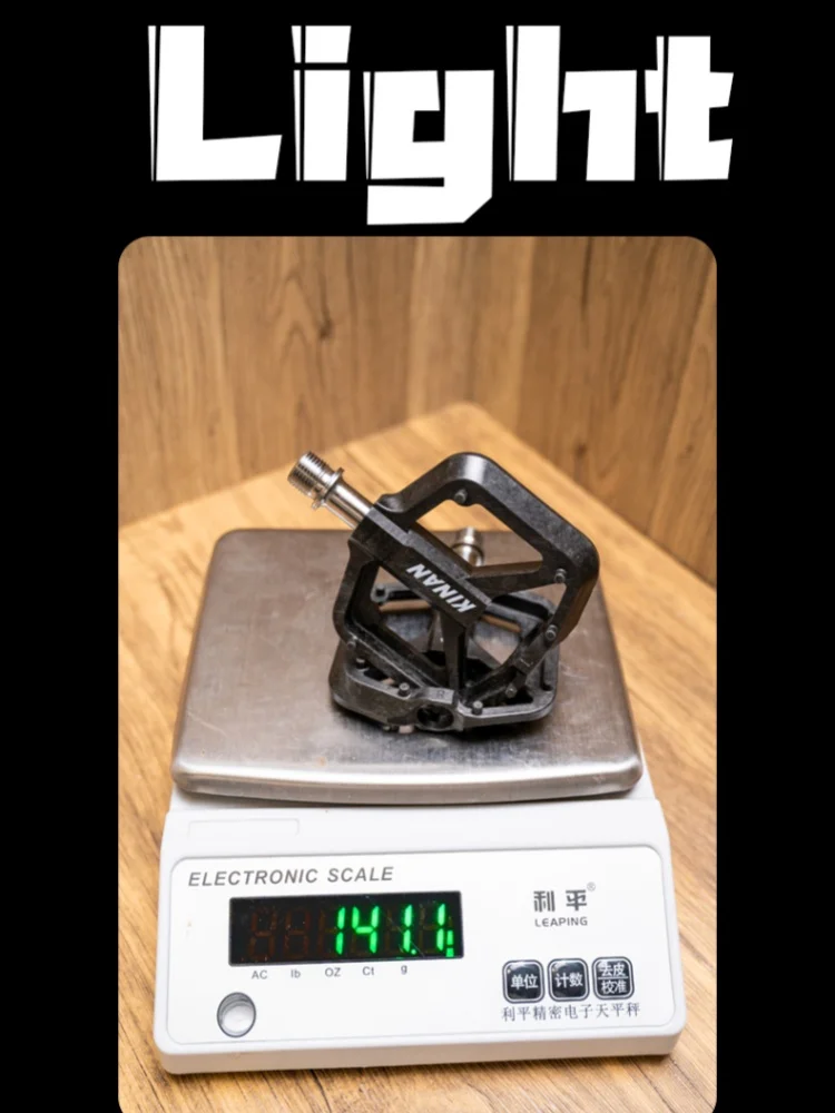 AliExpress KORE Bicycle Carbon Pedals 4 Bearings 141G Ultralight Titanium Axis with 12 Screws For Road Bikes MTB Winter Cycling Accessories