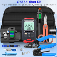COMPTYCO Fiber Optic Tool Kit 30mW Visual Fault Locator FTTH Tools Fiber Power Meter Optical Bag AUA-X5 Fiber Cleaver