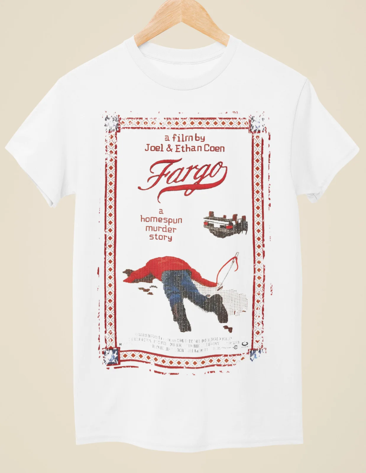 Fargo - Movie Poster Inspired Unisex White T-Shirt