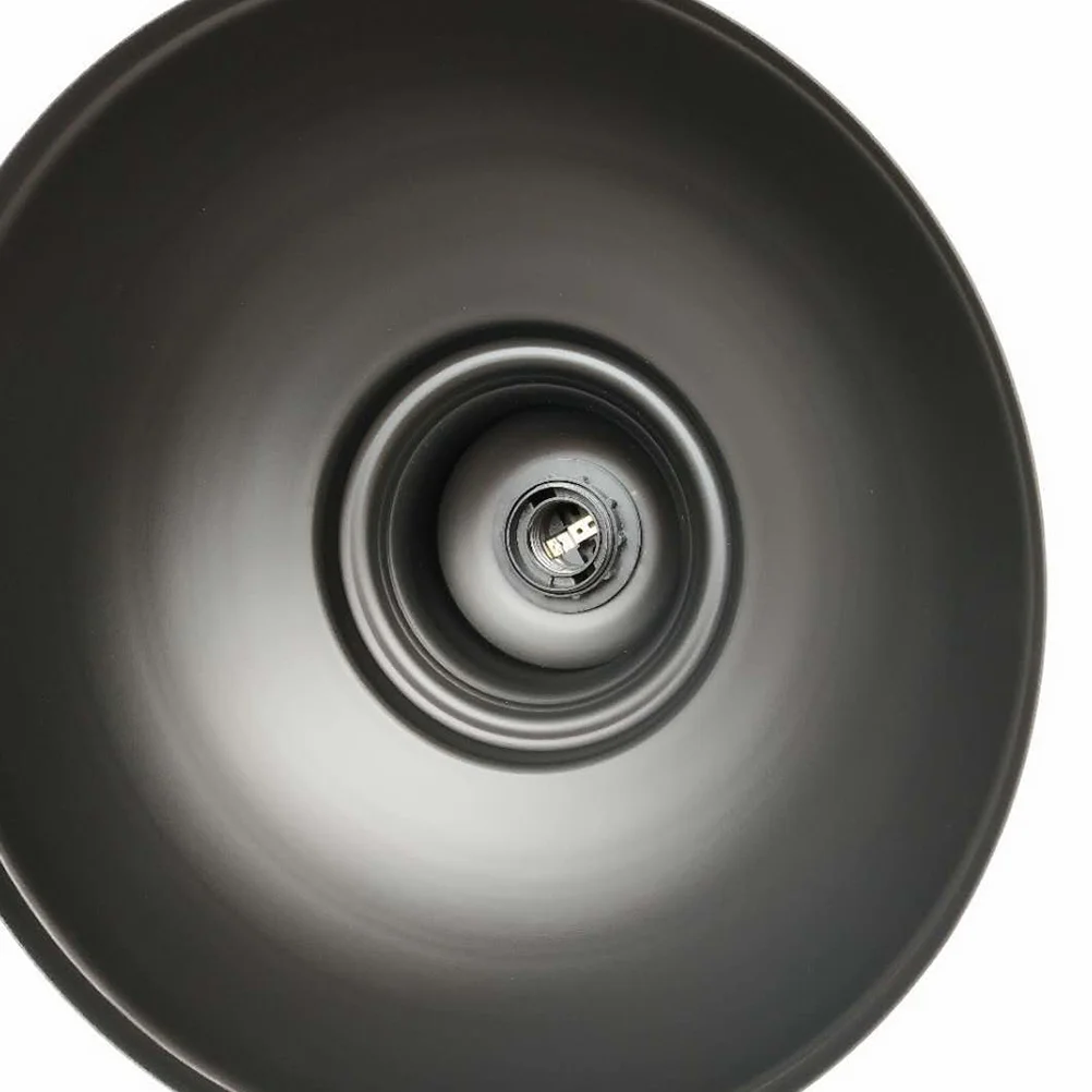 

Industrial Vintage Iron Hanging Lamp Shade 29cm Black Style for Cafe Restaurant Loft Dining Room Pendant Light Cover