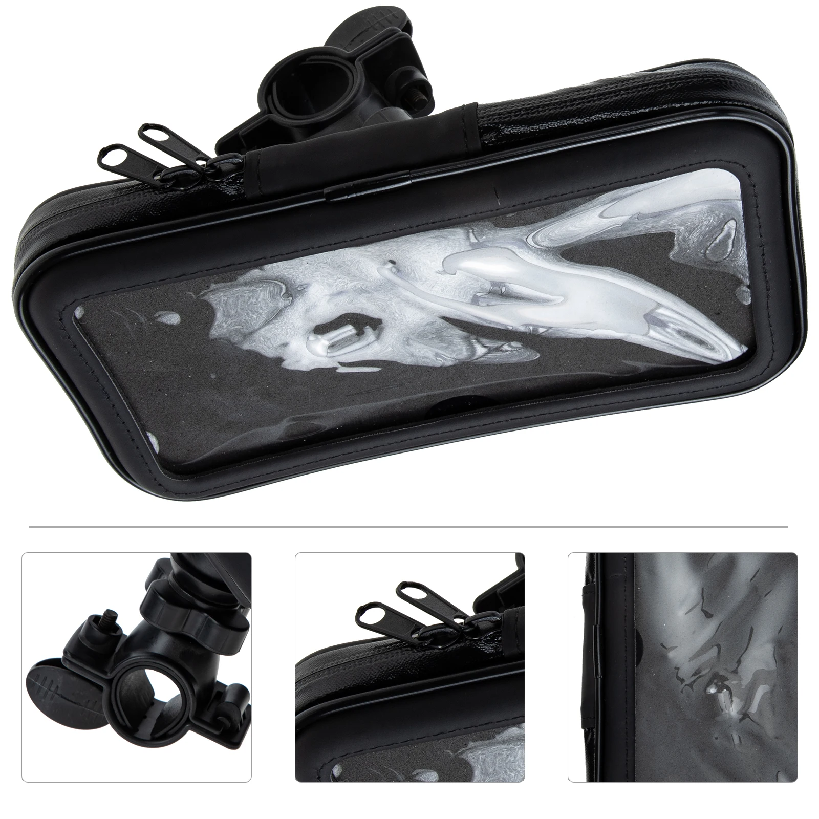 

1 Set Waterproof Bike Phone Bag Pouch Durable Touch Rotatable Mount For Cycling Front Frame Storage Organizer Gift