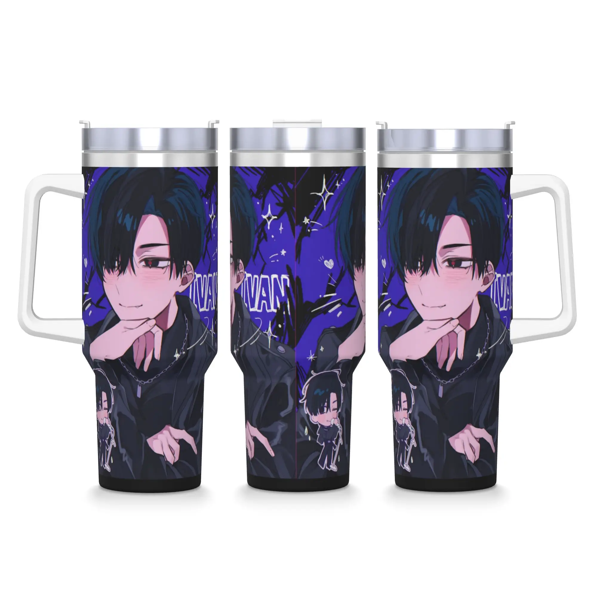 40OZ Stainless Steel Tumbler Aliens Stages Anime Thermal Cups  Portable Hot Drinks Car Mugs Travelist Water Bottle