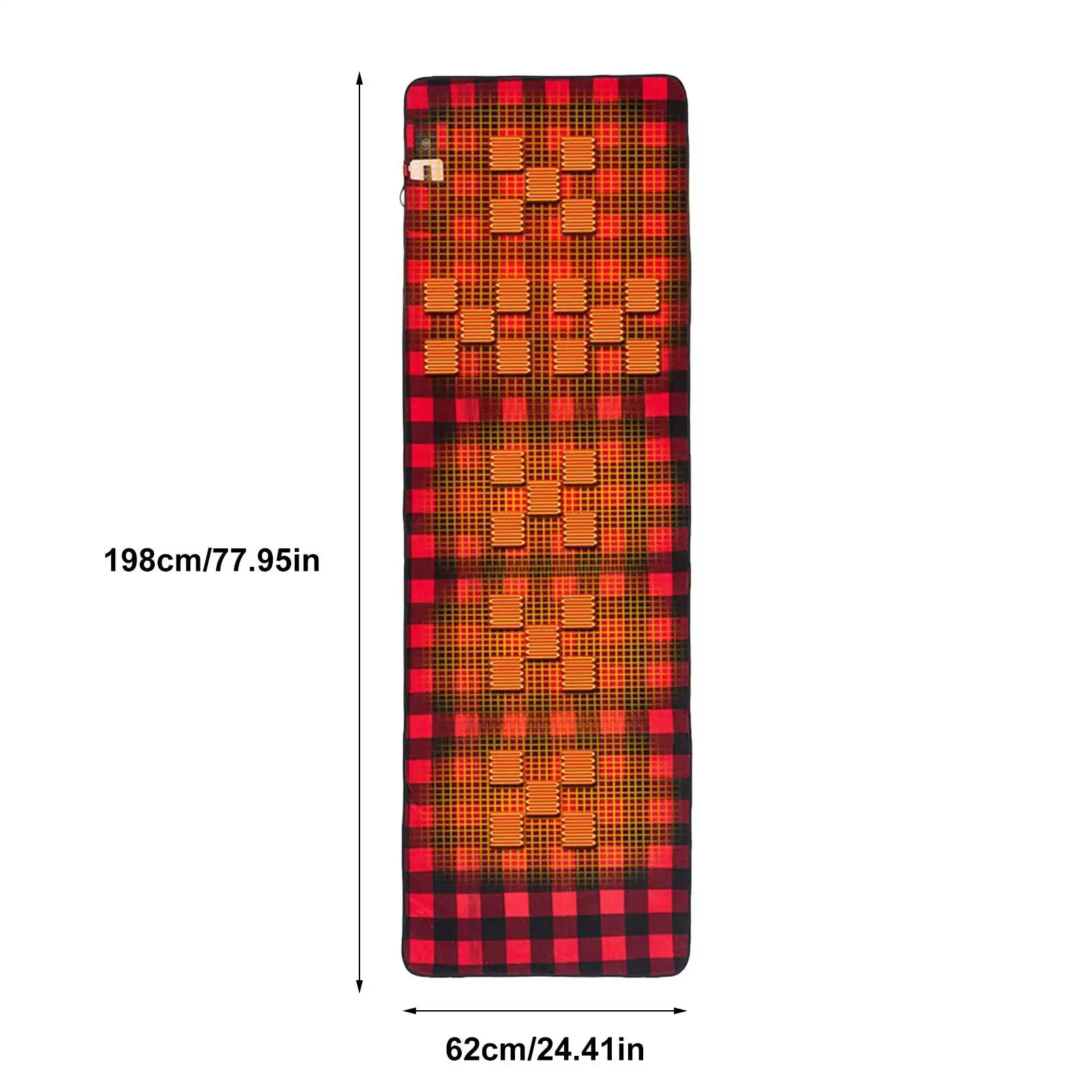 كيس نوم ساخن للتخييم في الهواء الطلق 3 سرعات تعديل الشتاء القطن واجهات USB وسادة النوم التدفئة الكهربائية