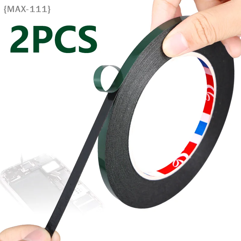 【F2-MAX111】2 Stück 10 m doppelseitiges Klebeband aus Schaumstoff – 2/3/4 mm Klebeband für LCD-TV, rahmenloses, gebogenes Display, Abdichtung, Fixierung, Montage