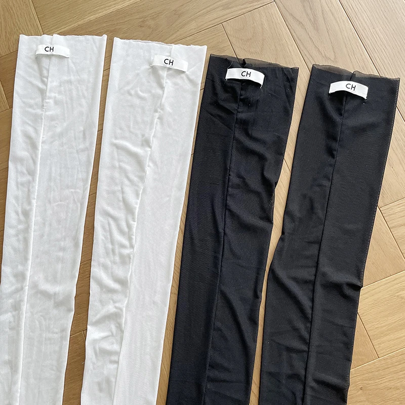 Sexy durchsichtige Netzstrümpfe für Damen, oberschenkelhohe, durchsichtige, atmungsaktive Sommersocken im JK-Stil, vielseitige Dessous über dem Knie – Detail 1