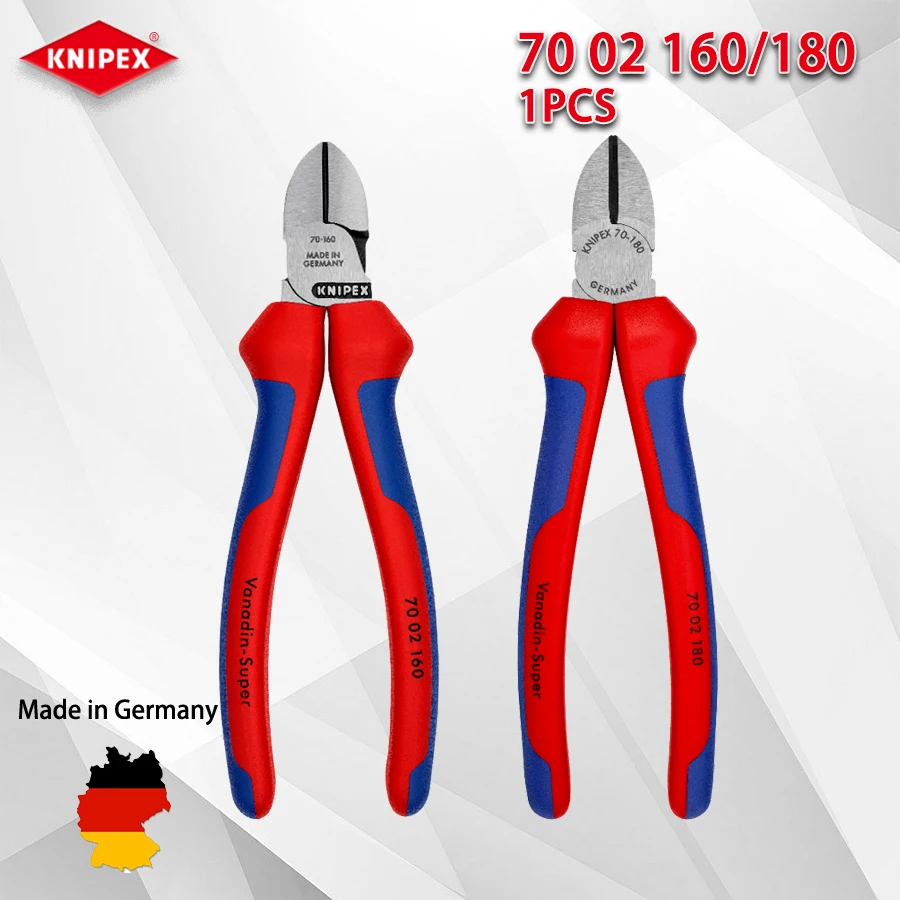 KNIPEX Side Cutters 160/180mm Wire Cutter Vanadium Electric Diagonal Pliers 1PCS 7002160|7002180