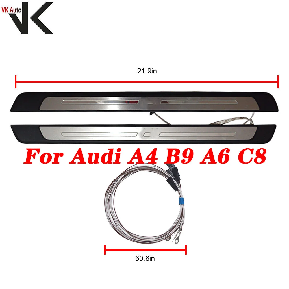 LCD welcome pedal with light side pedal light pedal car door pedal For Audi A4 B9 A5 B9 S4 S5 8WD 947 417 A/418A