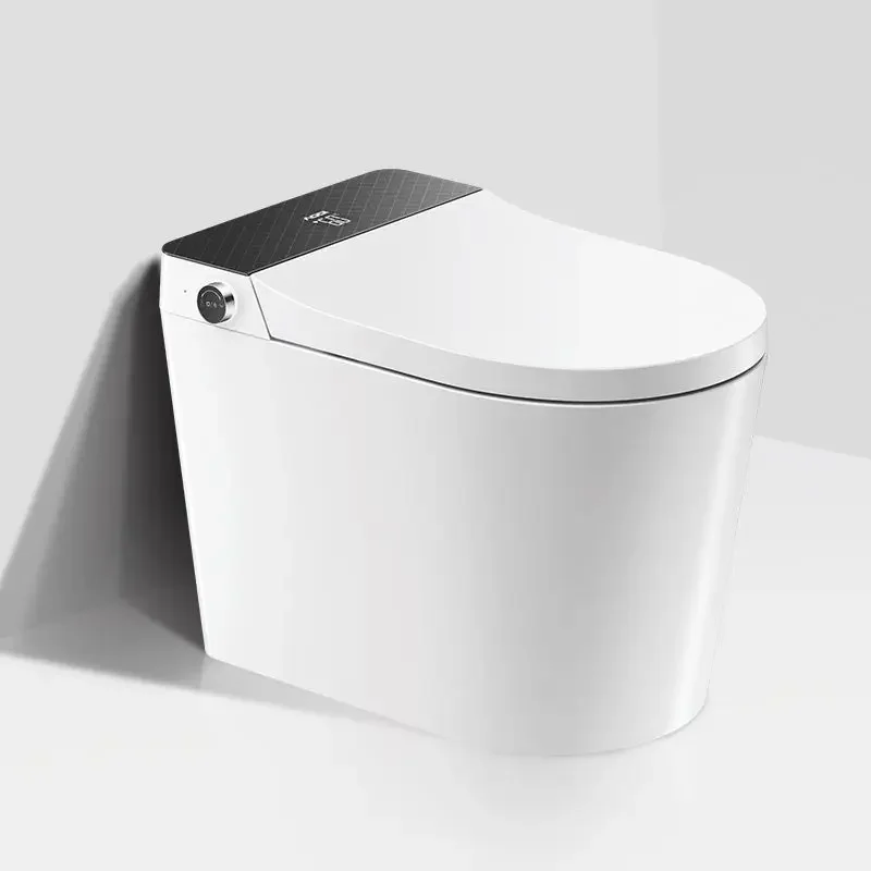 Intelligent Toilet With Remote Control Automatic Ceramic One Piece Siphon Smart  Jet Flushing