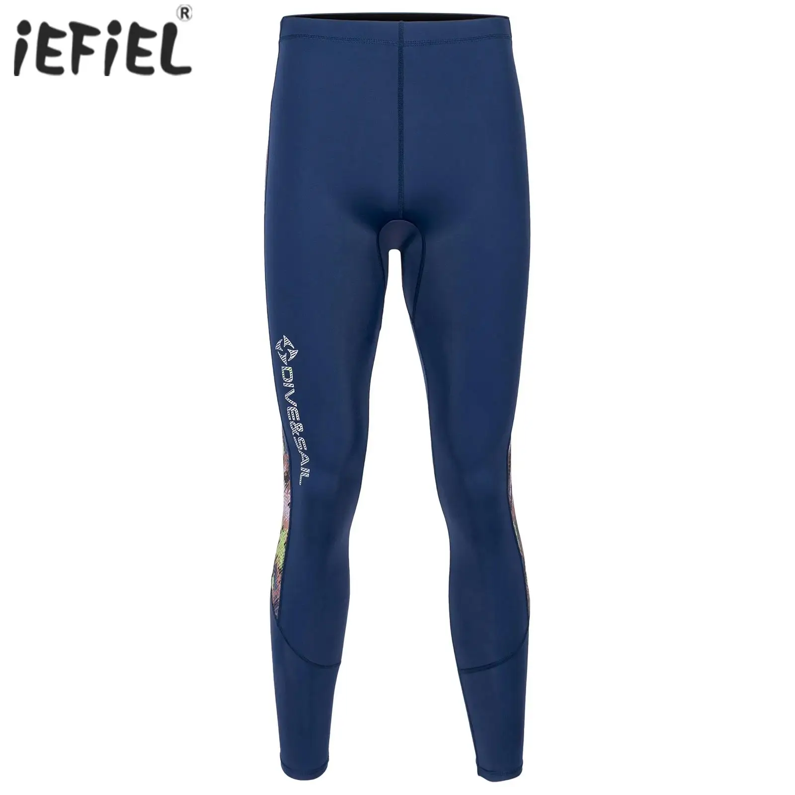 

Men Rash Guard Pants Quick-Drying Printed Leggings Sun Protection Elastic Waistband Pants for Swimming Snorkeling Surfing Diving