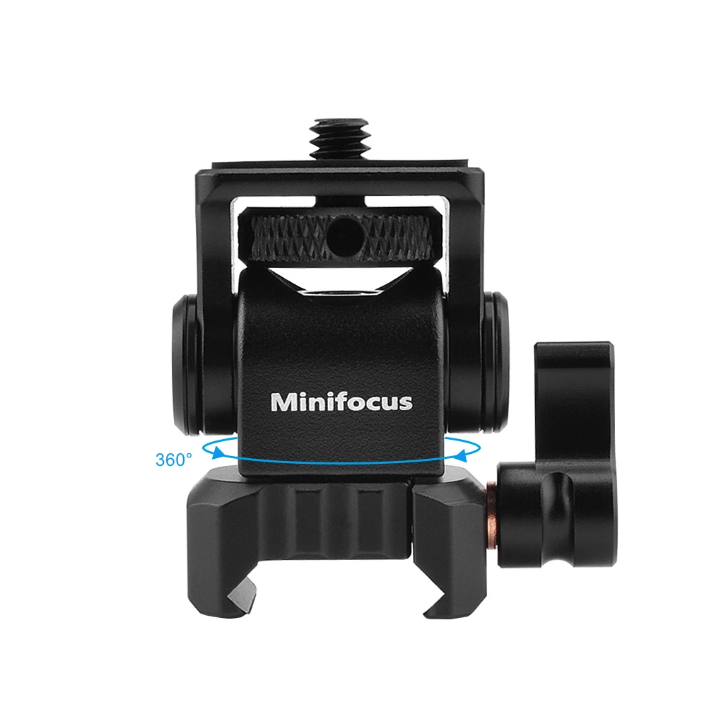 Field Monitor Holder Mount with Quick Release NATO Clamp for 5 inch and 7 inch Monitor Swivel and Tilt for Camera Cage NATO Rail