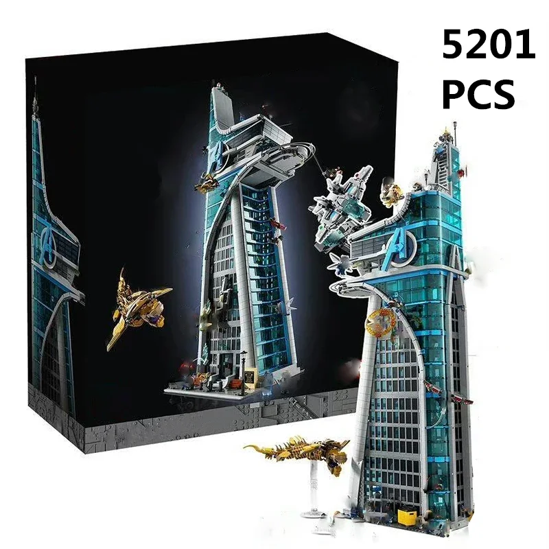 5201 pieces Tower Heroes Assemble Building 76269 Constructors Bricks Blocks Children Adult Toy Birthday Gift Movie