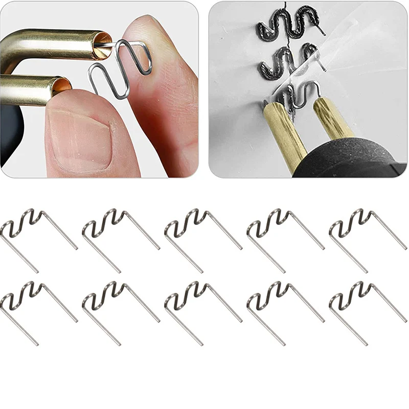 500PCS Hot Stapler Staples For Plastic Welder  Plastic Repair Standard Pre Cut Wave Staples Welding Bumper Car Bumper Repair