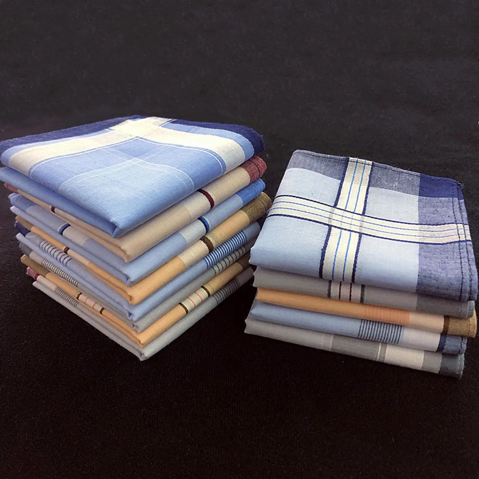 مناديل قطنية عتيقة بدلة رجالية ناعمة مناديل جيب مربعة كبيرة لهدية الأب