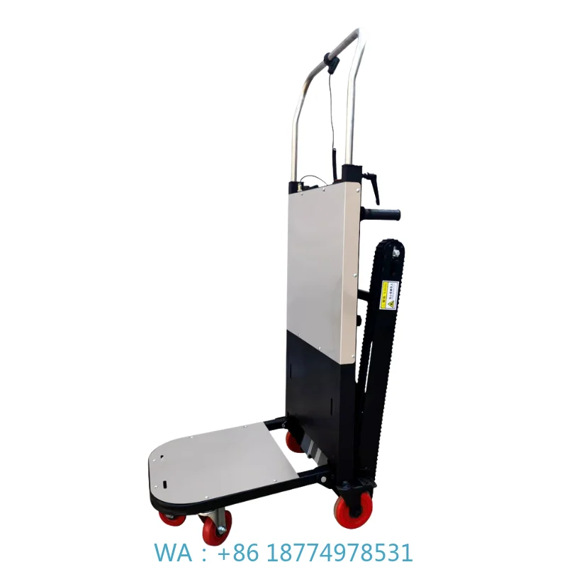 Shopping and Goods Transport Platform Structure Storage Electric Foldable Steel Trolley Cart Stair Climbing Tire for