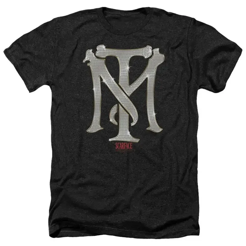 SCARFACE TM BLING Licensed Adult Men's Heather T Shirt SM 3XL