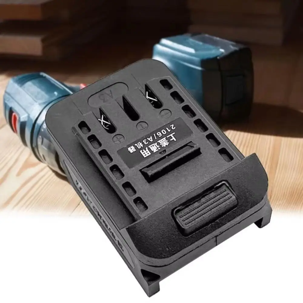 

1Pc 18V Easy to Install Battery Adapter(Not including battery)DIY Plastic Battery Converter Li-ion Battery Lithium Electric Tool