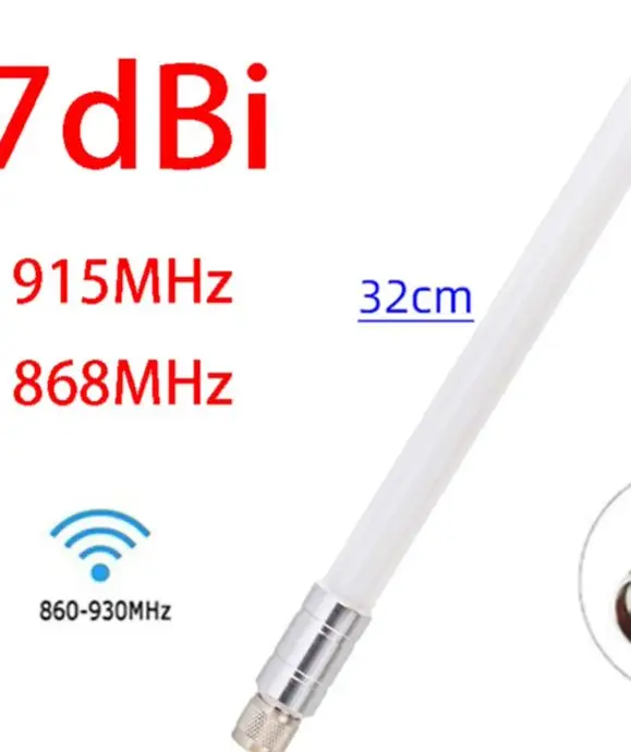 868MHz 915MHz 7dBi Fiberglass For Omni Antenna N Type Male Connector For LoRa Helium Hotspot HNT Miner Long Range Outdoor