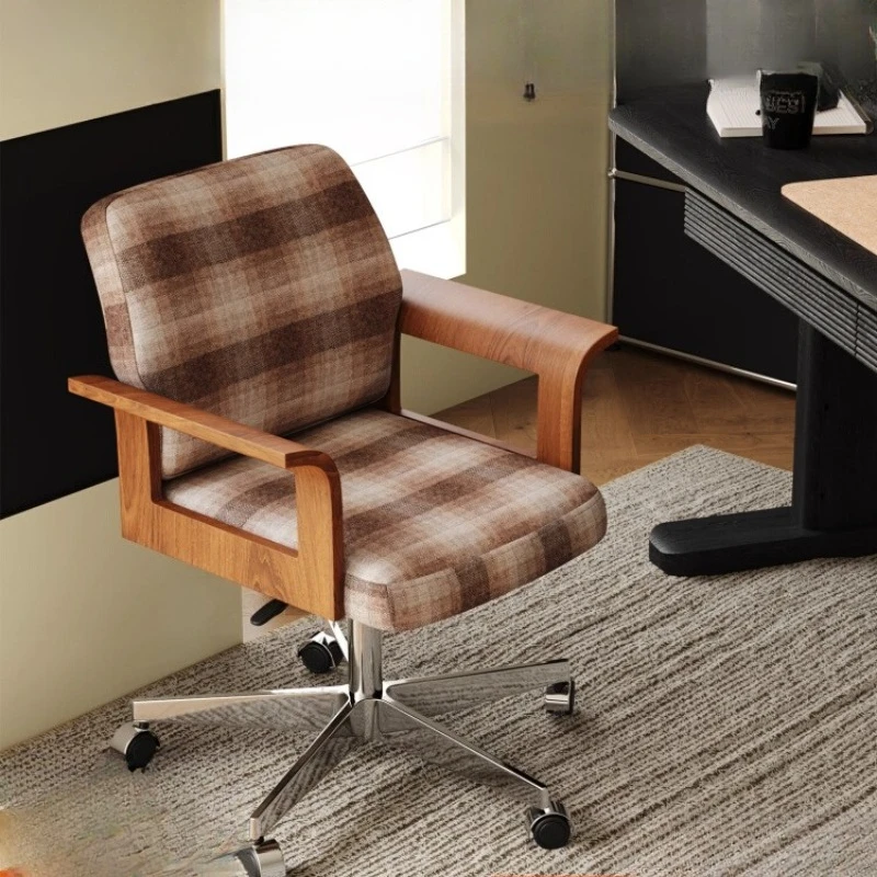 

Chinese antique ergonomic comfortable sedentary office computer chair home study lift sofa chair