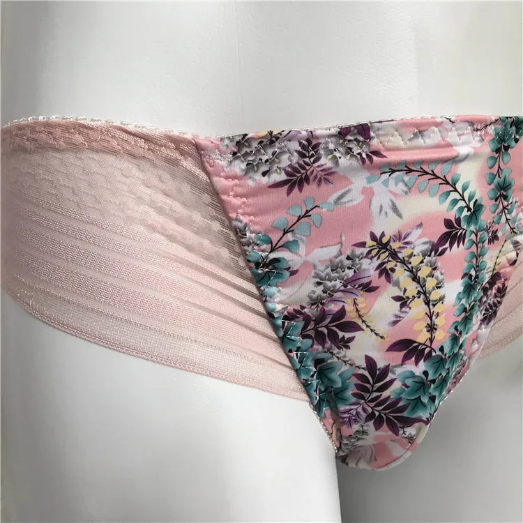 Man's Elastic Floral Graphics Underpants Briefs Lace BF Gifts Live Show Dance Costumes Private FKK Party LGBQT Harajuku