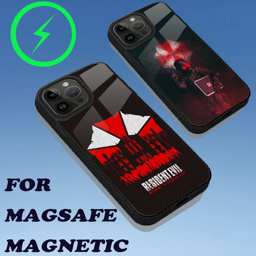 Game R-Resident E-Evil Phone Case For iPhone 16,15,14,13,12,11,Plus,Pro,Max Mini Magsafe Magnetic Wireless Charging