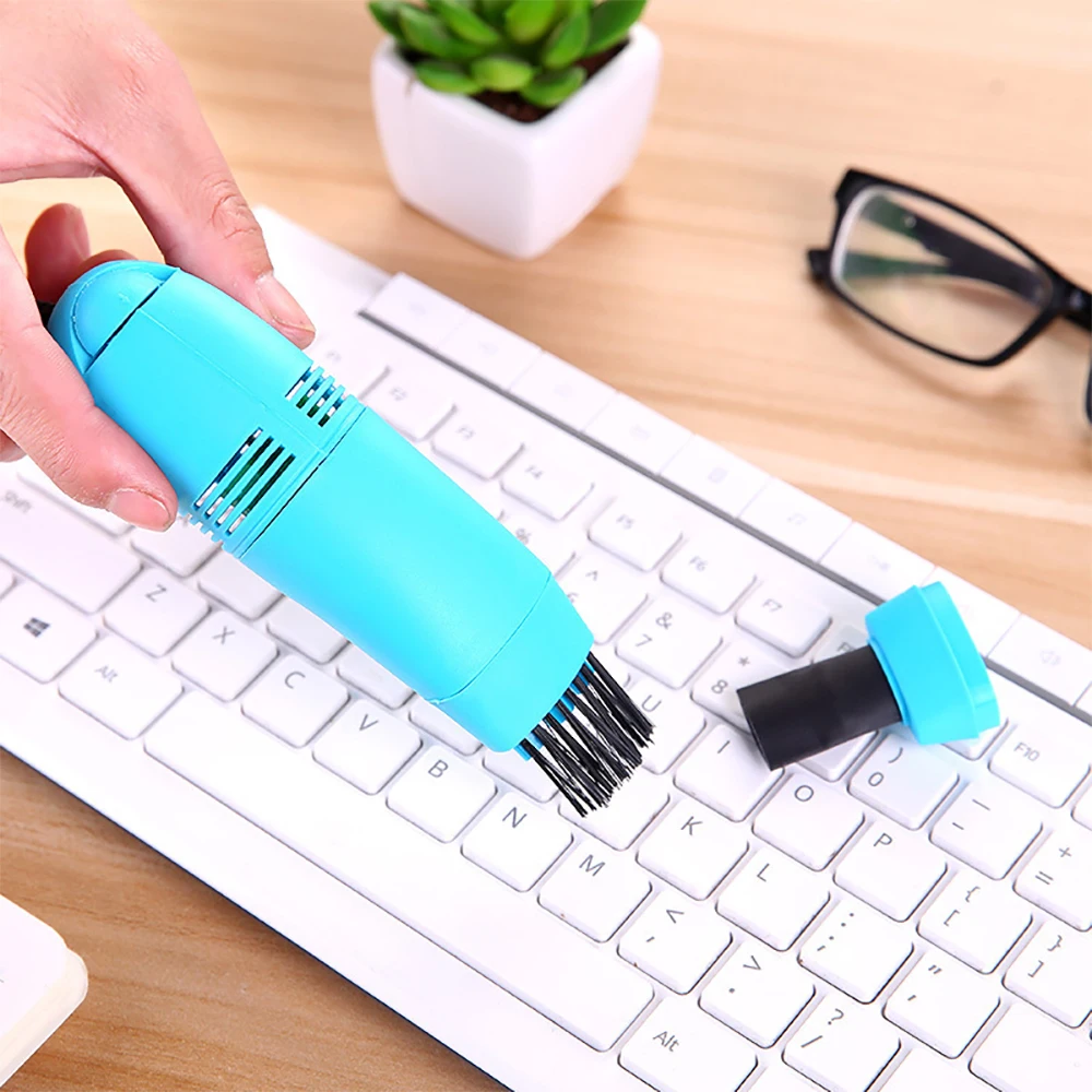 Keyboard Vacuum Cleaner USB Computer Dust Cleaning Brush Kit For Laptop Desktop PC Keyboards Remove Dust Brushes Cleaning Tool