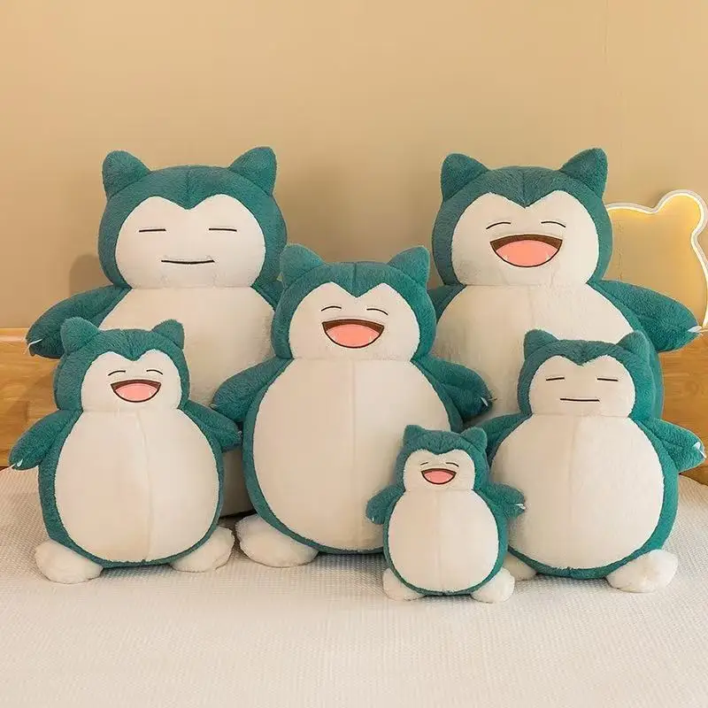 Peluche de Pokémon Snorlax de 35 cm, Lindo Peluche para Dormir, Muñeco de Anime Kawaii, Almohada Grande para Abrazar, Regalo de Navidad para Niños