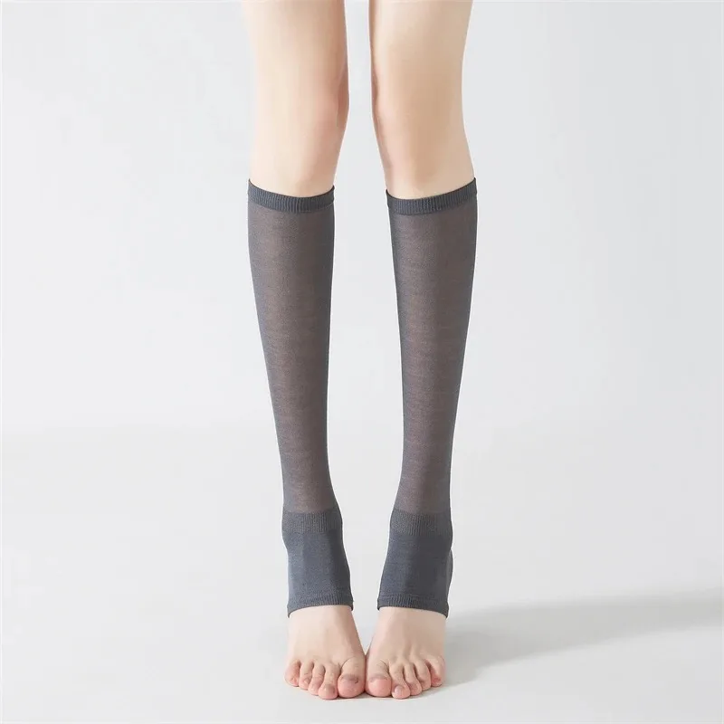 Women's Leg Warmers Thin Spring Summer New Girls Stockings Long Modern Solid Color Woman Socks Japanese Fashion Knee High Socks