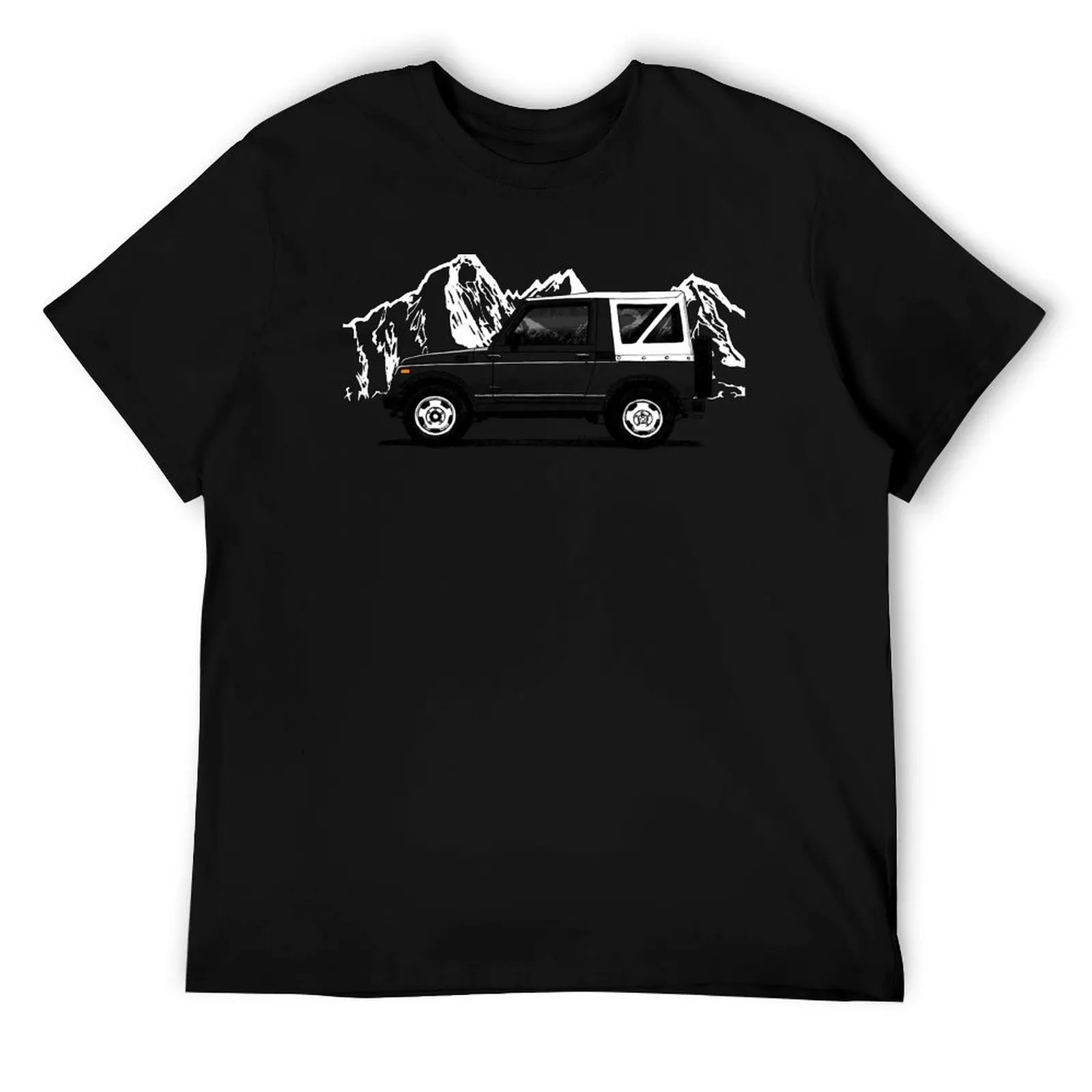 

My drawing of the classic Japanese 4x4 off-road T-Shirt anime tshirt man tshirt t shirt for man 100 percent cotton T-Shirt