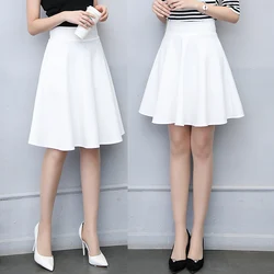 High Waist A-Line  Skirt Women's Pleated Dance Skirts Square Dancing Sailor Dance Short Skirt Pants Skirt Peter Cook