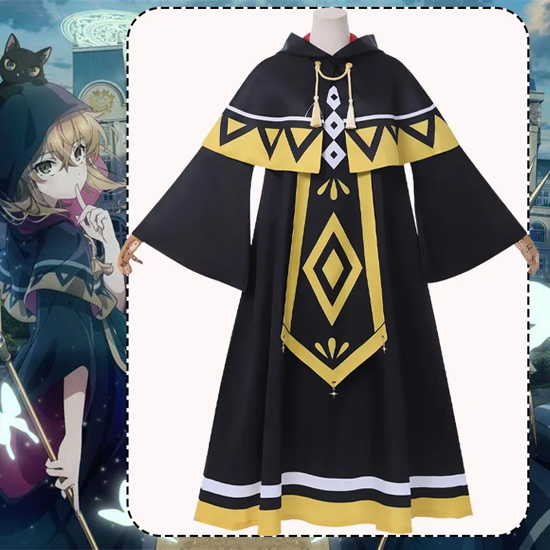 

CosplayAnime Silent Witch Monica Everett Cosplay Costume Black Cloak Dress Full Set Witch Robe Suit Halloween Carnival Clothes W
