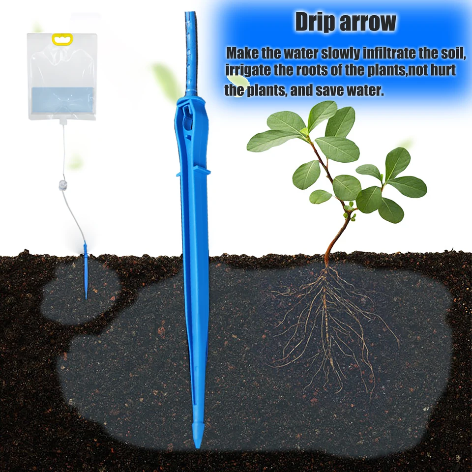 Bolsa De Riego Por Goteo De 3.5 L – Sistema Automático Con Flujo Ajustable, Resiste Hasta -10°C, Ideal Para Plantas De Interior Y Exterior