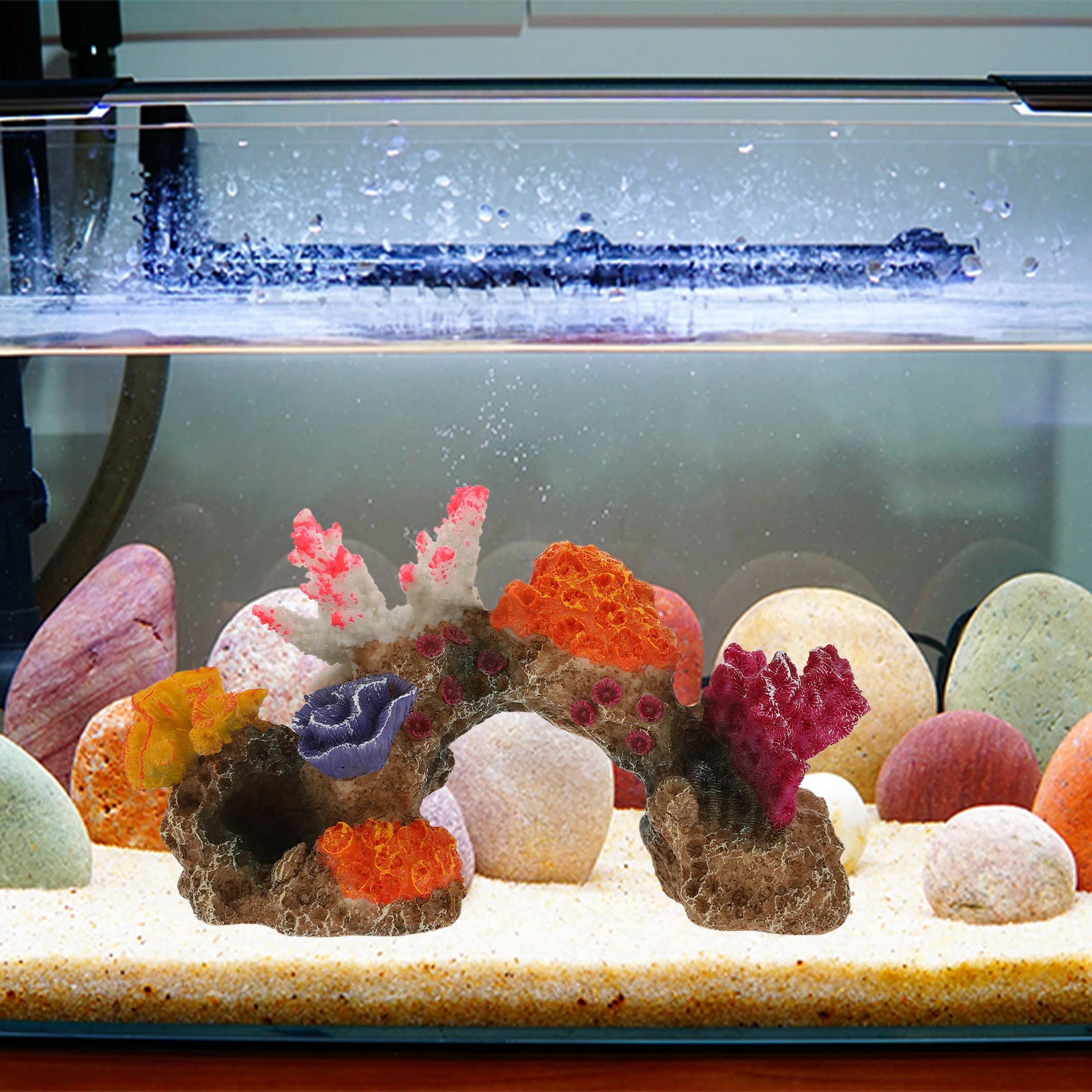 

Coral Rockery Fish Tank Landscaping Decor Resin Artificial Hill Aquarium Rockery Decoration Aquarium Decor
