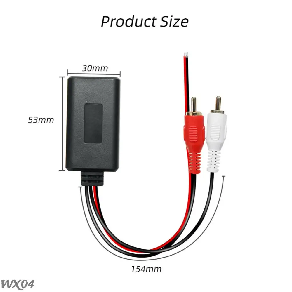 Bluetooth-compatible Module Aux Adapter Music Audio Stereo Receiver for Vehicles with 2RCA Interface Car Electronics Accessories