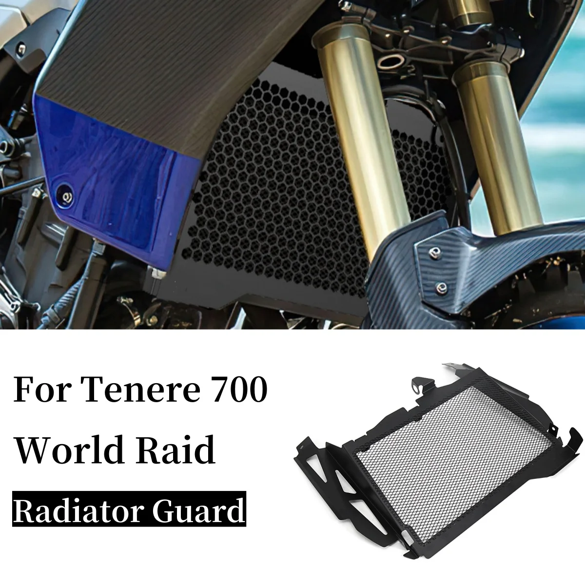 Protector de radiador de motocicleta para YAMAHA 700 Tenere 700 Tenere700 World Raid 2022-2024 Protector de radiador cubierta protectora de rejilla