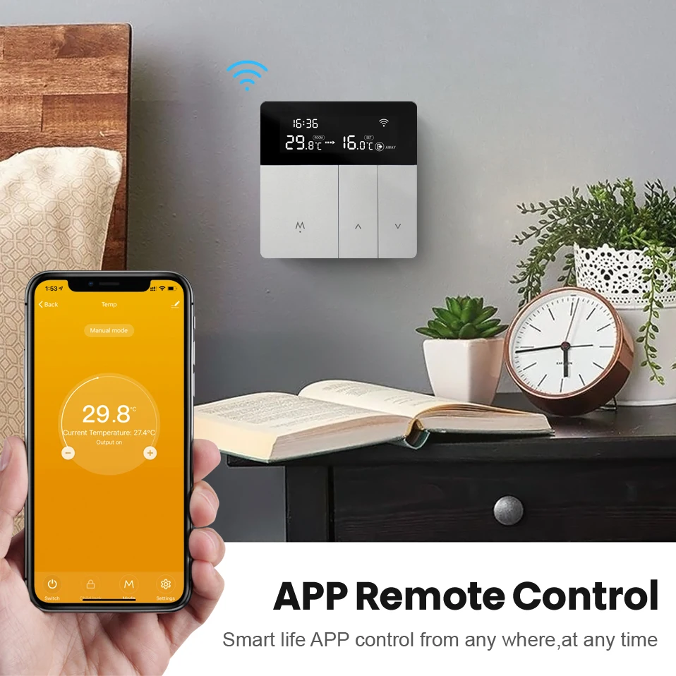 MIUCDA Tuya WiFi Smart termostato temperatura acqua riscaldamento a pavimento elettrico caldaia a Gas Controller supporto Alice Alexa Google Home