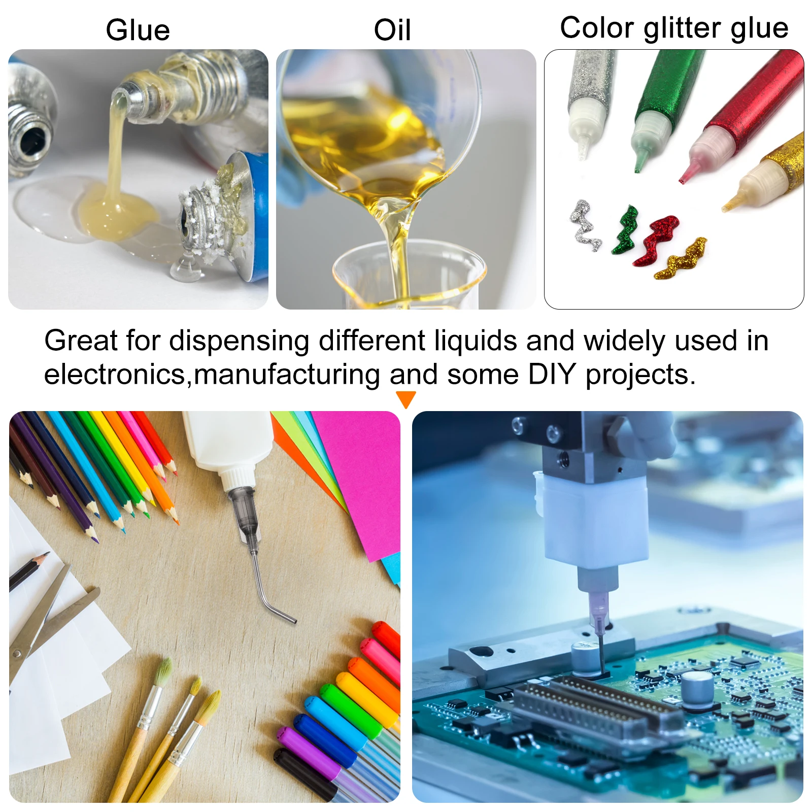 100 قطعة طرف حاد الاستغناء عن الإبر 18 جرام 20 جرام 22 جرام 23 جرام 25 جرام 45 درجة الكوع إبرة حادة نصائح نهاية موزع بزاوية إبرة للغراء