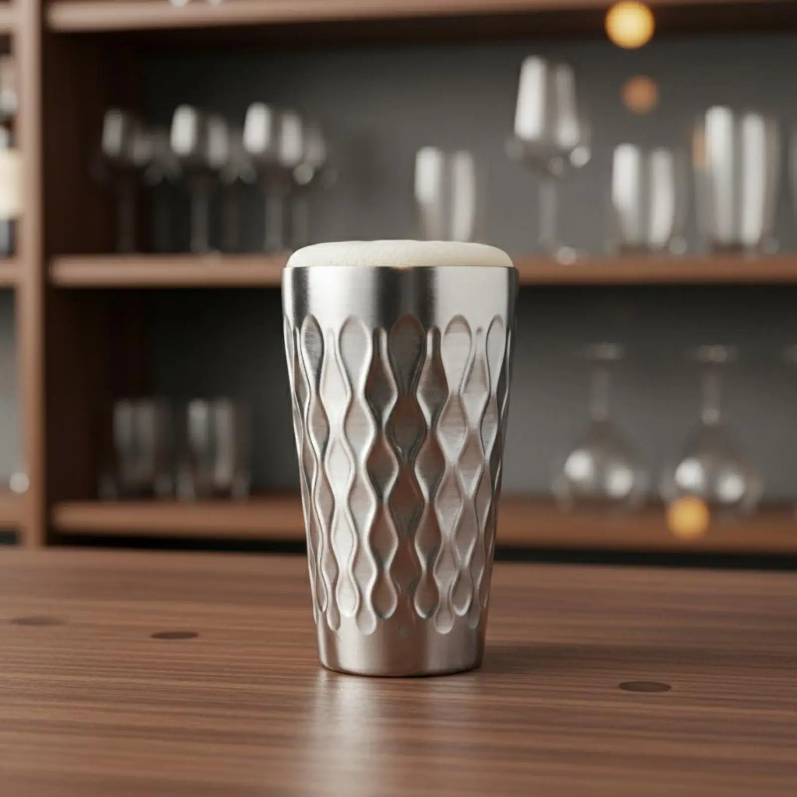 Stainless Steel Mug Reusable Shatterproof Metal Tumbler Heat and Cold Retention Cup for Kitchen and Cafe
